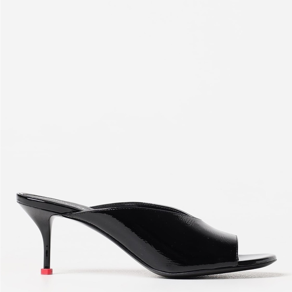 Alexander McQueen Black Mules Modern Design